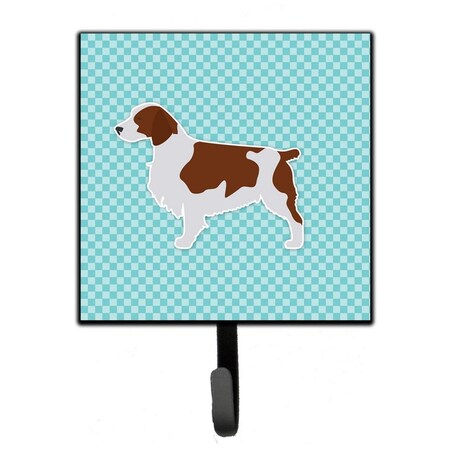 Jensendistributionservices Welsh Springer Spaniel Checkerboard Blue Leash or Key Holder MI2100750